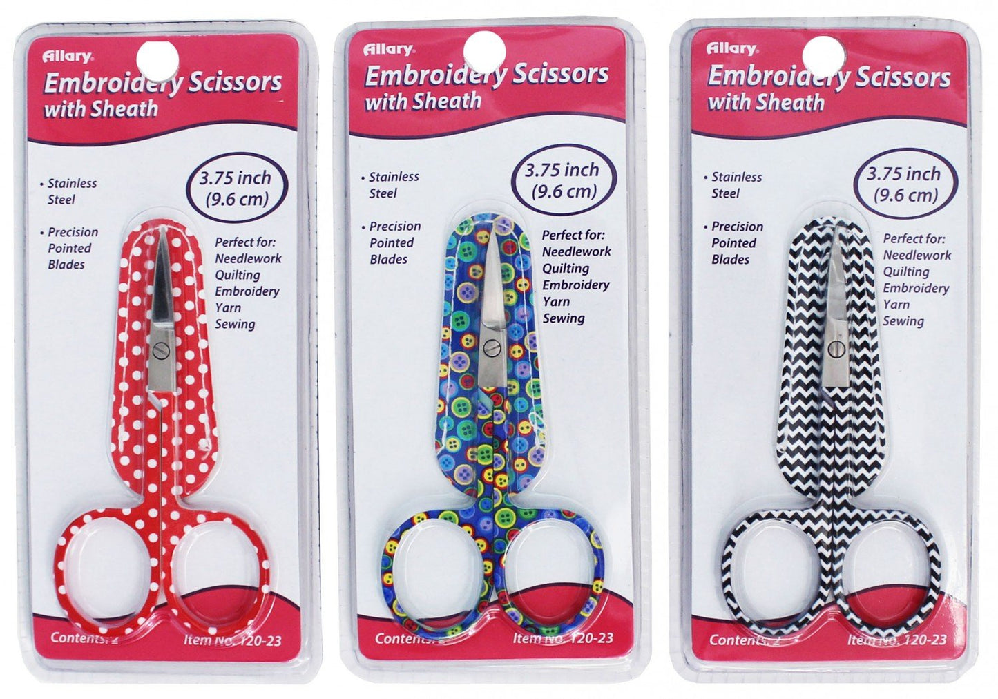 Embroidery Scissors with Leather Sheath
