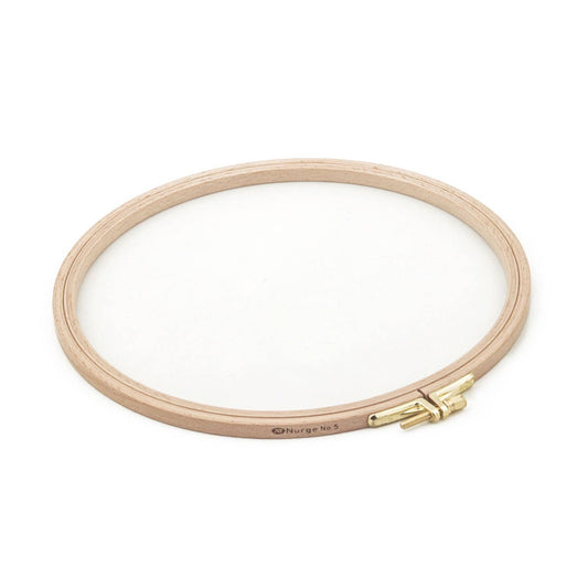 Nurge - Nurge 8mm (6/16") Beech Screwed Embroidery Hoop: 8mm (6/16th") / 130mm / 5.11"