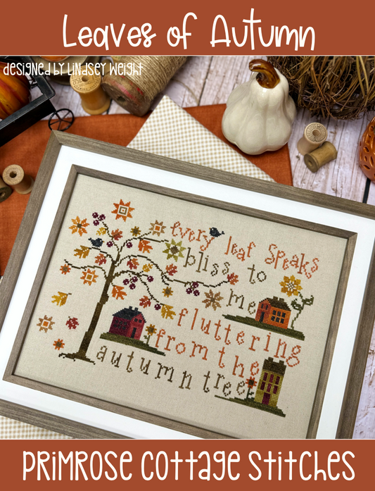 Primrose Cottage Stitches Leaves of Autumn PCS-114