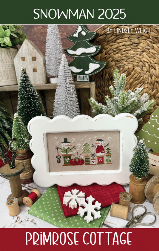 Primrose Cottage Stitches Snowman 2025 PCS-179