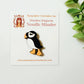 Remember November, Inc - Puffin Needle Minder, Wooden Magnetic, Christmas