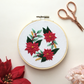 Eight22Crafts - Poinsettia Wreath Embroidery Kit