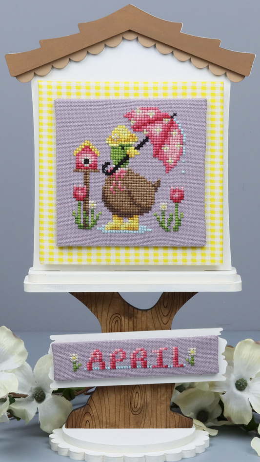 Fine Frog Stitching Feathered Friends April