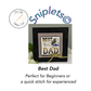 Best Dad Sniplet© by For the Stitcher's Soul