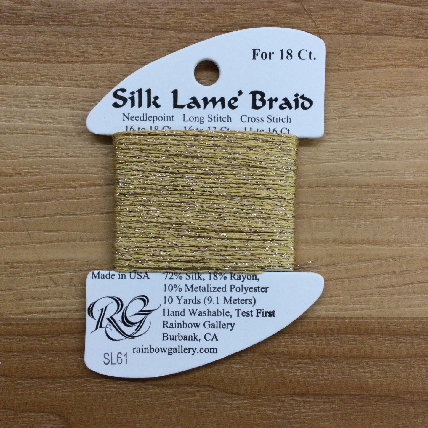 Silk Lame Braid by Rainbow Gallery