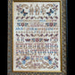 BUTTERFLIES FLOWERS AND LETTERS SAMPLER