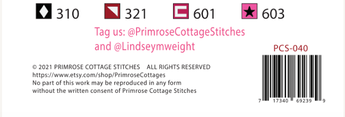 Primrose Cottage Stitches February Nine Patch PCS-040