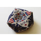 Siren Stitchworks Patriotic Biscornu
