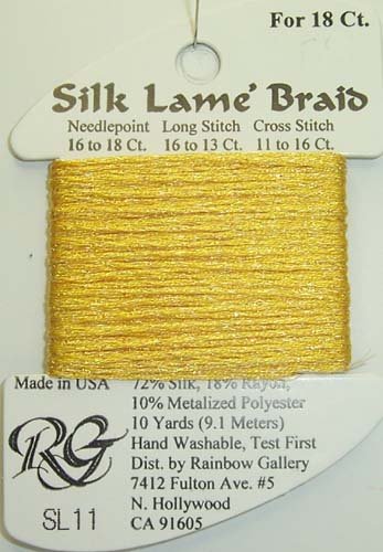 Silk Lame Braid by Rainbow Gallery
