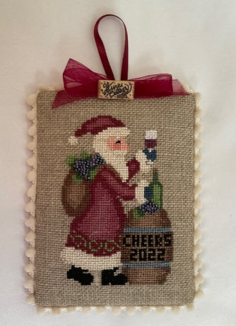 Wine Lover's Santa from Frony Ritter Designs