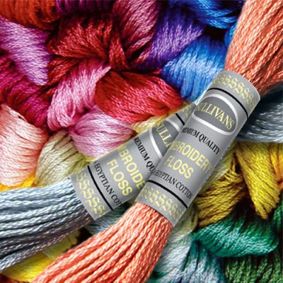 Sullivan Embroidery Floss includes 45000, 45001, and 45040 to 45136.